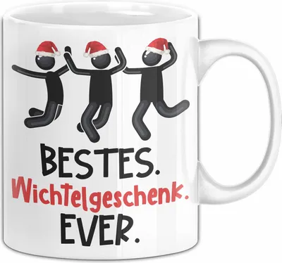 Produktbild von Wichtelgeschenk Tasse Geschenk bis 20€ Schrottwichtelgeschenk Schrottwichteln Bestes Wichtelgeschenk Ever Männer (Weiß)