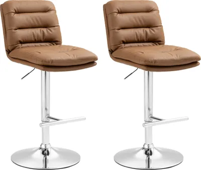 Immagine prodotto di set di 2 pezzi con sgabelli da bar - sgabelli - elevato comfort di seduta