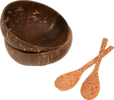 Produktbild von Kokosnussschale mit Löffel, 2er-Set