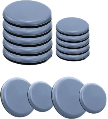 Produktbild von Möbelgleiter, 16 Stück PTFE Selbstklebende Möbelschieber, Möbel Bewegen Pads zum Bewegen Schwerer Möbel (Runden, 25mm、50mm)