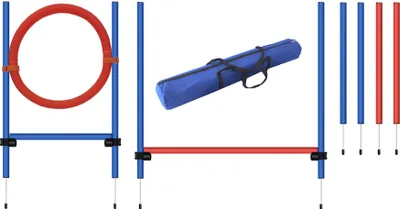 Produktbild von Agility Set mit Hürde, Einsteiger-Set, Hundetraining, Hundeparcour