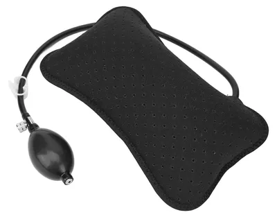 Image de Inovra - Coussin gonflable manuel - Soutien lombaire - Coussin pour le dos de voiture - Soulagement de la douleur - Réglable - Mousse durable