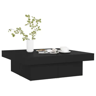 Produktbild von "Winterschlussverkauf "Couchtisch - CLORIS - Wohnzimmertisch - Robust und langlebig - Schwarz 90x90x28 cm Holzwerkstoff - DEMöbel1896280