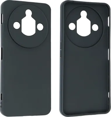Two black phone cases are shown side-by-side against a white background.