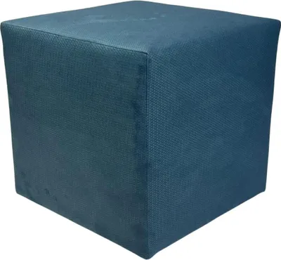 Obrázek produktu pro Velurová stolička MAKALU 40x40 cm čtvercová - měkká čalouněná stolička ze sametové látky - modrá