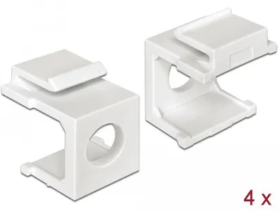 Produktbild von DeLOCK 86400, Weiß, 17,3 mm, 22,3 mm, 16,3 mm, 4 Stück(e)