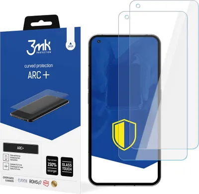 Produktbild von 3mk Display Schutzfolie ARC+ für Nothing Phone 1  0,17mm Self-Heal (2 Stück)