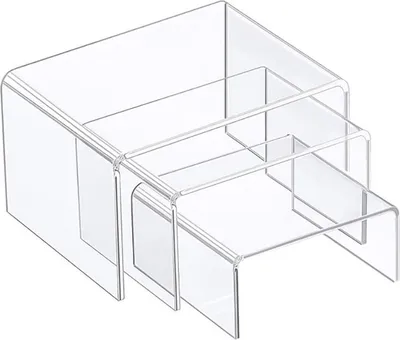 Immagine prodotto di Set di 3 espositori in metacrilato con rilievo da 3 mm