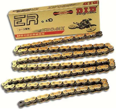 Immagine prodotto di Catena Trasmissione Did 520 Mx Gold & Black 110 Maglie Con Giunto A Clip Rj