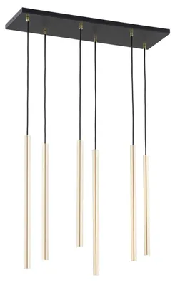 Imagen del producto de Lámpara de suspensión Selter en acero y oro