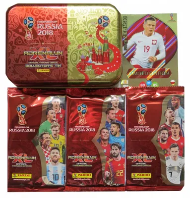 Obrázok produktu pre Panini Russia 2018 Football Cards Tin: 3 Packets + Limited Edition Zieliński