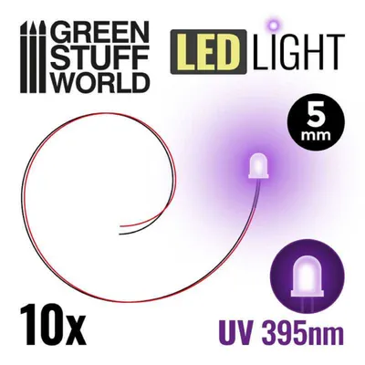 Produktbild von Green Stuff World - LEDs, Ultraviolett, 5mm (10 Stück)