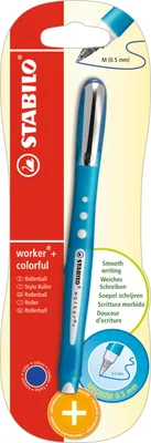 Produktbild von Tintenroller - STABILO worker+ colorful - medium - Einzelstift - blau