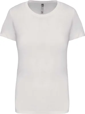Produktbild von Kariban Damen T-Shirt Crew Neck Kurzarm Rundhals Kurzarmshirt Sommer, Größe:3XL, Farbe:Weiß