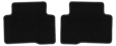 Produktbild von Velours-Fußmatten Hinten für Hyundai SantaFe III 2012- (SUV) – 2-tlg, Schwarz, passgenau – Wielganizator LUX