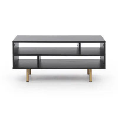 Produktbild von Wohnmöbel Set matt schwarz NADOR-132 modern 3-teilig