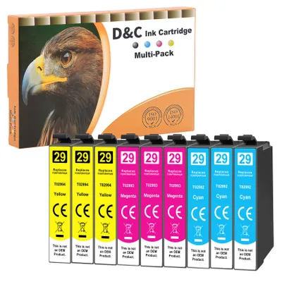 Produktbild von DC 9x Druckerpatronen 29XL Kompatibel für Epson 29 XL Patronen mit Epson Expression Home XP-442 XP-342 XP-352 XP-452 XP-335 XP-345 XP-245 XP-235