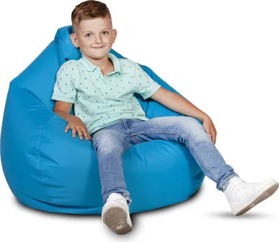 Obrázek produktu pro Ecopuf Oscar Sedací Vak, Křeslo Pouf, sedací vak, 90x110cm, Světle Modrá Nc6