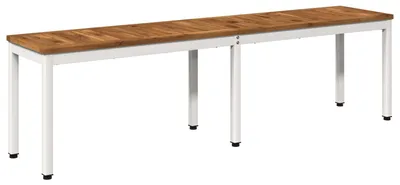 Zdjęcie produktu dla Ławka ogrodowa vidaXL, 161 x 35 x 45 cm, wykonana z litego drewna akacji, prostokątna