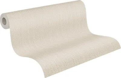 Zdjęcie produktu dla Tapeta flizelinowa 3955-11 Casual Living o wyglądzie tkaniny kremowo-srebrna