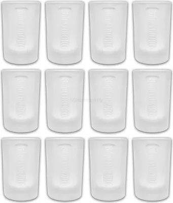 Produktbild von Jägermeister Gläser-Set Frosted Club Shotgläser 12er - Shot Gläser 2cl, Schnapsglas Shotglas, Glas, Vodka, Tequila, ideal für Gastronomie, Club, Bar