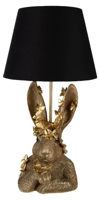 Obrázok produktu pre Stolná lampa Clayre & Eef v tvare zajaca, Ø 30 x 55 cm, zlatá, plast