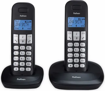 Produktbild von Profoon PDX-1120, DECT-Telefon, 10 Eintragungen, Schwarz