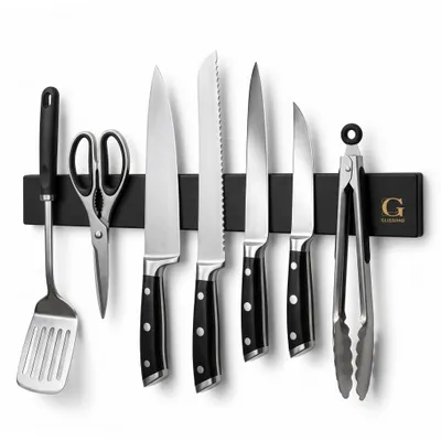 Productafbeelding van Glissimo Cookware - Magnetische Messenhouder - 40 cm – RVS – Messenstrip voor Wand– Messenmagneetstrip