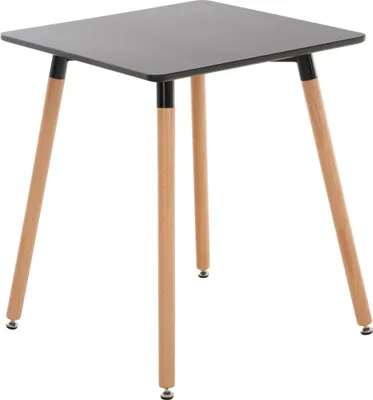 Produktbild von CLP Küchentisch Viborg schwarz Größe 60 cm Größe 60 cm
