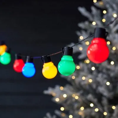 Obrázek produktu pro Barevný světelný řetěz s 30 LED diodami na balkon a do zahrady