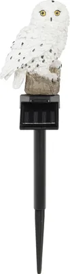 Produktbild von HI LED-Solar-Gartenleuchte Eule Weiß