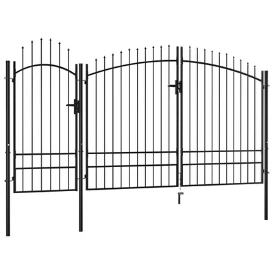 Obrázek produktu pro vidaXL Zahradní brána Woerden, ocelová, 1,95 x 4 m, černá