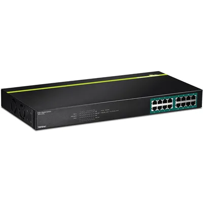 Image de TRENDnet TPE-TG160g Commutateur PoE+ 16 ports GREENnet Gigabit 246W