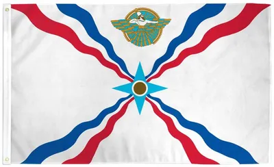 Zdjęcie produktu dla Go Go Gadget – flaga asyryjska – 90 x 150 cm