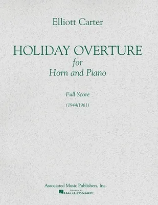 Produktbild von Carter, E: Holiday Overture (1944/1961)