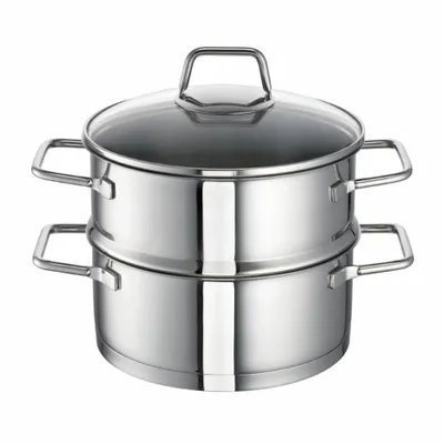Produktbild von Schulte-Ufer Alles-Dämpfer Wega, Dampfgarer, Dampftopf, Edelstahl 18/10, 20 cm, 00126-20