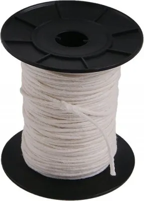 Produktbild von Gewachste Baumwolle Schnur, geflochten, wasserfest, 1 mm Durchmesser, 50 m Länge