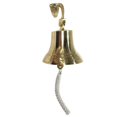 Produktbild von Schiffsglocke Nostalgie Glocke Messing Maritim Türglocke 14cm