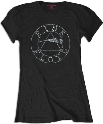 Obrázek produktu pro Pink Floyd Circle Logo Black M Dámské Tričko