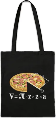 Produktbild von Urban Backwoods V = Pizza I, Stofftasche, Farbe: Schwarz