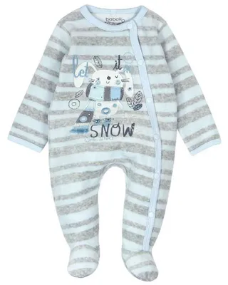 Produktbild von Bóboli Baby Jungen Strampler Schneehase hellblau Gr. 56 - 86 86