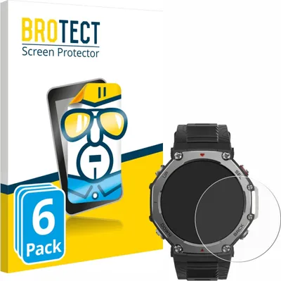 Produktbild von 6x Für Huami Amazfit T-Rex 3 Schutzfolie BROTECT Displayschutz Display Schutz Folie Klar Transparent