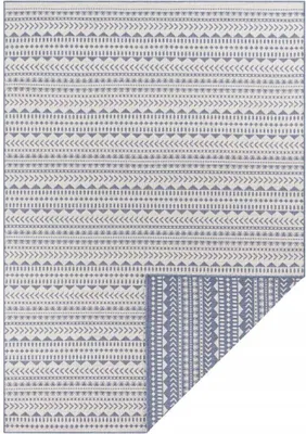 Zdjęcie produktu dla Dywan niebieski dwustronny, płaskotkany 160x230cm