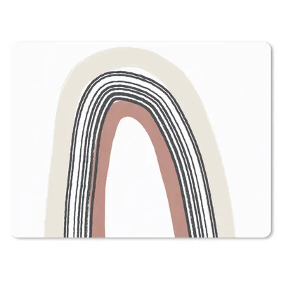 Produktbild von MuchoWow® Mauspad Mousepad Regenbogen - Pastell - Design 40x30 cm - Mousepads - Maus Mat - Pad - Mausunterlage - Anti Rutsch