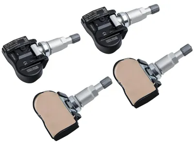 Productafbeelding van TPMS-bandenspanningsensoren, frequentie 433 MHz, hoogwaardig vervangingsmateriaal, compatibel met geselecteerde voertuigen, nieuwstaat, 4 sensoren per verpakking