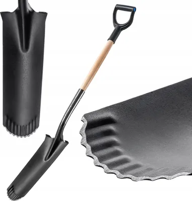 Image de Bêche de jardin - Bêche de drainage - Lame étroite - Long manche - Pointe acérée - Longueur totale 124 cm