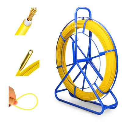 Image de Extralink tire-câble en fibre de verre 3,8 mm, 15 m, FRP, jaune
