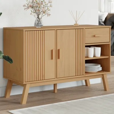 Obrázok produktu pre vidaXL Príborník OLDEN Brown 114x43x73,5 cm masívne borovicové drevo