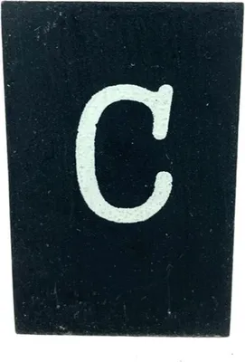 Produktbild von BaumwolleCounts Buchstabe C - Schwarz | Buchstaben