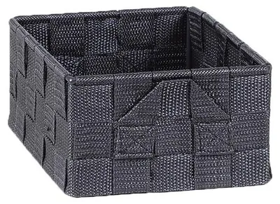 Zdjęcie produktu dla Koszyk szary z paskami - 20x14x8cm